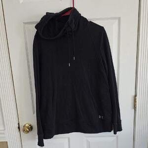 Under Armour Women's Charcoal Hoodie With Cutout On Back Size L